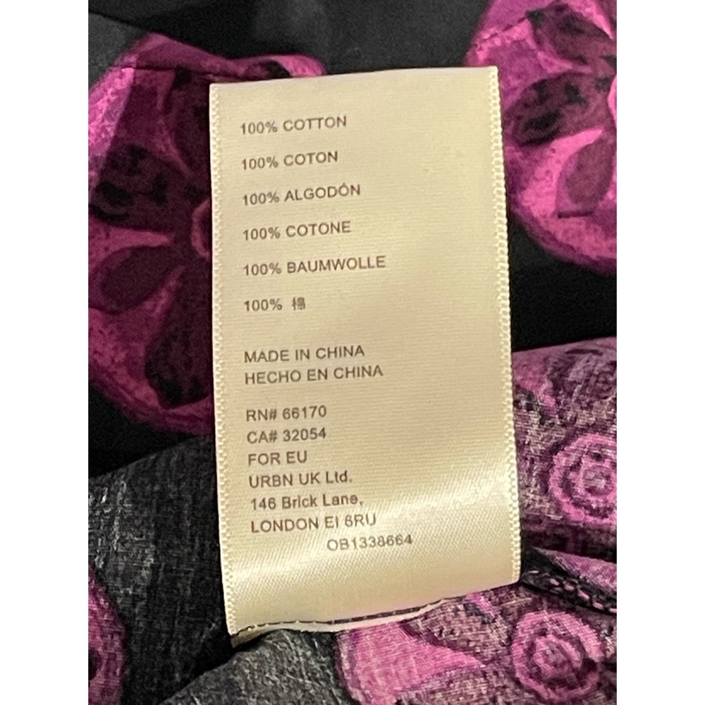 Free People Leanna Tube Dress NWT SZ L (black and purple) - Picture 7 of 12